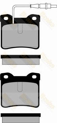 BRAKE ENGINEERING pa1103 -  Комплект тормозных колодок, дисковый тормоз